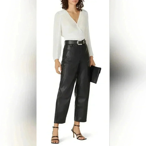 The Kooples Shear Pleated Heart Top Sz 2 - Picture 1 of 9